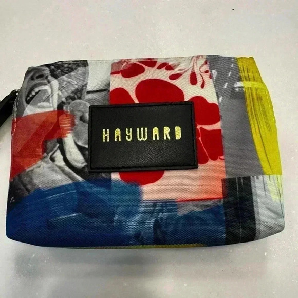 Hayward Zipper Toiletry Makeup Travel Bag Pouch 7x6 - Picture 3 of 11